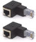 GLHONG Angled RJ45 Ethernet Adapter, 90 Degree RJ45 8P8C Male to Female Cat5e Cat6 Network Patch Connector 2Pcs (Down)