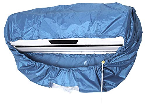 MOVKZACV Split Air Conditioner Cleaning Cover Cleaning Wall Mounted Air Conditioning Cleaner Dust Washing Clean Bag Aircon Wash Bag Waterproof with Drain Outlet.(M-size, for 1-1.5P)