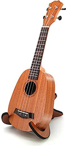 21 Zoll Ukulele Mahagoni Ananas Barrel Typ Sopranistik Ukelele Mini Gitarre 4 Stings Hawaiian Uku Musikinstrument Reise-Ukulele Sopran Ukulele