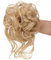 Haarteil Blonde Haarteile Mit Gummiband Dutt Haarteile Haargummi Mit Haaren Messy Bun Haarteil Haar Tousled Updo haarteile Hochsteckfrisuren für Frauen Mädchen(Mischen Blond bleichen)