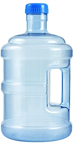 BESPORTBLE 5L Mineral Water Bottle Jug with Handle, Reusable Plastic Water Container for Outdoor Camping, Car Storage, Home and Office Use