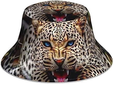 321 Fishermütze Leopard Unisex Anglerhut Atmungsaktiv Wanderhut Uv Schutz Sonnenhut Für Mädchen Reisen Herren