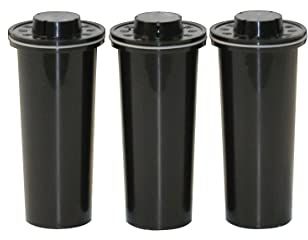 WATERMAN Filterkartuschen Set (3er) - Wasserfilterkartuschen für basisches, ionisiertes & mineralreiches Trinkwasser - Austauschbar, Aktivkohle & Korallenkalzium