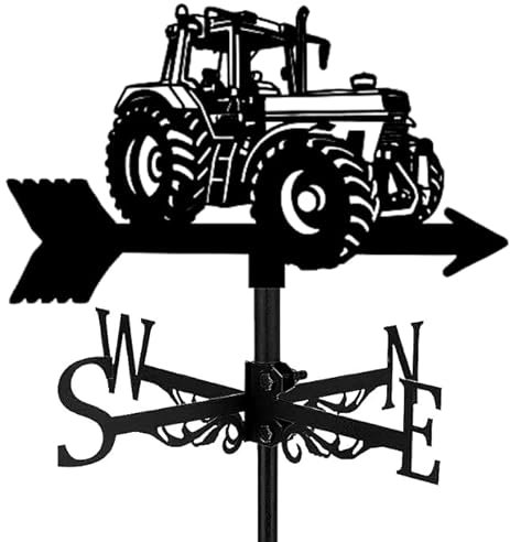 GIROUETTE en Metal - Motif Tracteur - Stock France/Expedition Rapide