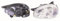 DEPO Scheinwerfer H4 Ohne Stellmotor Kompatibel mit Opel Corsa B S93 93-00