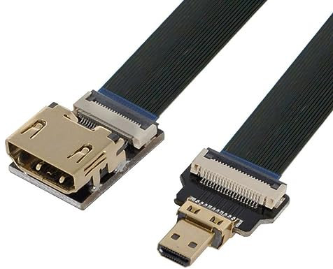 chenyang CYFPV Micro HDMI vers HDMI femelle Extension FPC Câble plat 1080P pour FPV HDTV Multicopter Photographie aérienne 0.5M