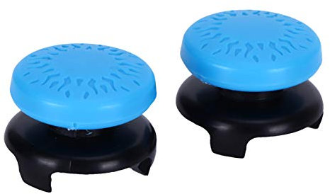 LIYJTK Empuñaduras para Pulgar, 2 Piezas, Cubierta De Silicona Suave para Palanca De Mando, Palanca De Mando, Cubierta para Llave De Gamepad para PS5, Reemplazo De Cubierta De Agarre(Azul)