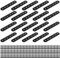 20 Stk Flachverbinder, Lochplatten, Holzverbinder Metallverbinder, Flache Verbindungsplatte, Flache Platte Halterung Lochblech für Ausbessern Holz Möbel, mit 120 Befestigungsschrauben (80X16MM)
