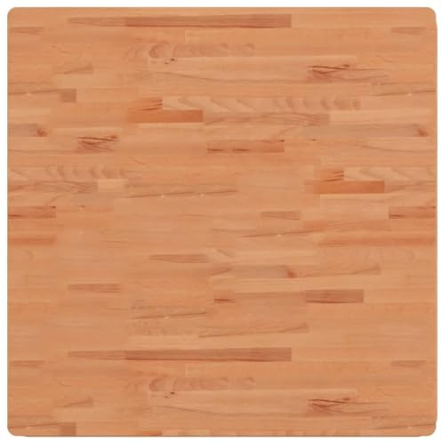 vidaXL Tischplatte 90x90x1,5 cm Quadratisch Massivholz Buche