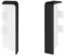 KGM Verbinder für Sockelleiste Modern Anthrazitgrau - Maße: 16x58mm - Saubere Verbindung in modernem Design - 2 Stück