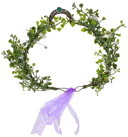 FRCOLOR Ein Kranz Zwischen Den Augenbrauen Hirschgeweih Stirnband Blattkopfschmuck Kopfbedeckung Für Frauen Stirnband Für Teenager-mädchen Blatt Stirnbänder Plastik Braut Hochzeit Zweig