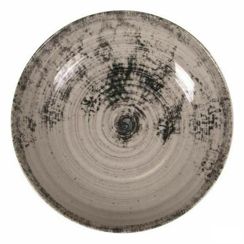 La Mediterránea Plato Hondo Aspe Gris Ø 22,7 x 5 cm (12 Unidades)