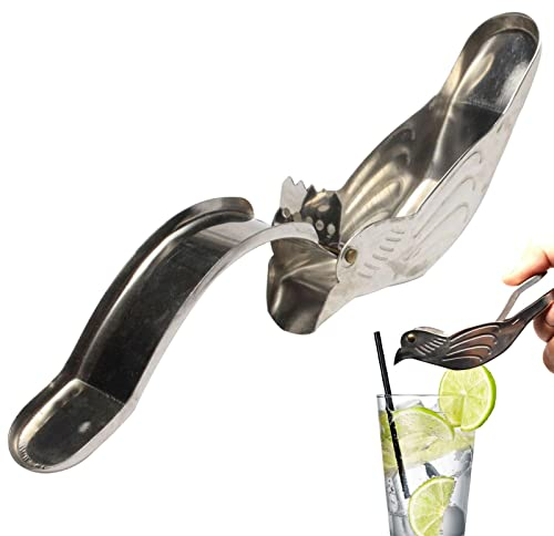 Generic Zitronenpresse Vogel Edelstahl Saftpresse Handpresse Tragbare Küche Küchenwerkzeug zum Auftragen von Garnelen, Lachs, Gemüse, Huhn, Rindfleisch usw