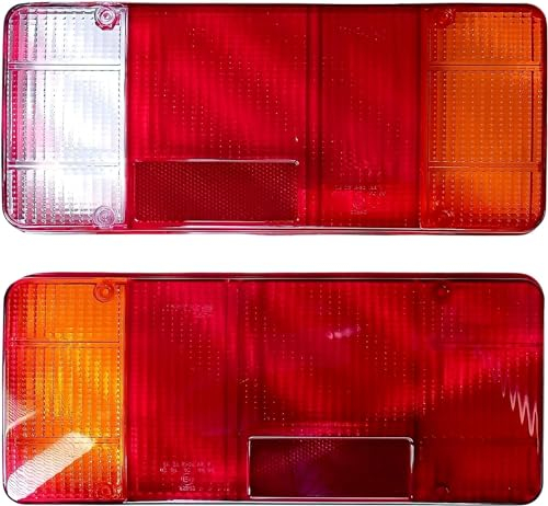Generic 2 x Cabochon de feux arrière pour Renault Master,VW T-5,Iveco Daily Eurocargo I,II,III,Citroen C25 Jumper Jumpy,Fiat Ducato,Peugeot Boxer Pritsche LKW Anhänger E-MARK