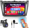Inefala 2 + 64G Android 15 CarPlay Radio für Mazda 6 Atenza 2007-2012, 9 Zoll Touchscreen mit Wireless CarPlay und Android Auto, Unterstützung GPS Navigation Link Spiegel Bluetooth RDS AHD DSP
