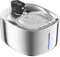 Fontaine a Eau Chat INOX sans Fil en Acier, 4L Fontaine pour Chat avec Capteur Automatique, Ultra Silencieux avec Batterie 4000 mAh, FS10pro (Noir, 1 Filter)