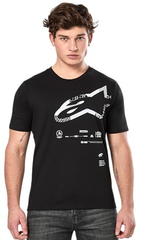 Alpinestars Men's Geografica Ss Csf Tee T-Shirt, Black, M