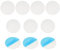 PATIKIL 60mm Metal Plate for Phone Magnet, 10pcs Round Adhesive Metal Plate Replacement Stickers for Magnetic Car Mount Holder Phone Case Wall, Silver Tone