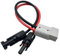 Connecteur 50A for prise vers câble de panneau solaire Connecteur adaptateur en Y Connecteur de prise de charge de chariot élévateur Alimentations solaires