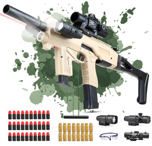 SK MISS Toy Guns for Boys, Plastic Educational Toy Gun with Accessory, Manual Toy Blaster Games, Kids Birthday Outdoor toys for 14+ Years