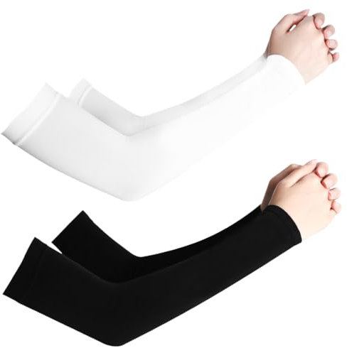 COYUN 2 Paia Manicotti Braccia Maniche Per Braccio Protezione Solare Anti Uv Manicotti Pallavolo Ciclismo Compressione