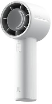 JISULIFE Portable Handheld Fan, 4000mAh Rechargeable Mini Fan,Up to 22 Hours Cooling,5 Speed Strong Wind, USB small fan for Travel Outdoor Camping Beach Makeup (Gray)