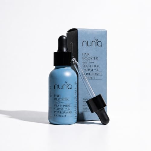 Haarausfall Haarserum für Haarwachstum und Haardichte gegen androgenetische Alopezie, Kopfhaut Serum, +46% Dichte in 4 Monaten, wasserbasiert, duftfrei, 99,8% natürlich – NUNIQ Head Turner