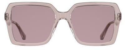 Calvin Klein Jeans Women's Sunglasses CKJ26602S - Transparent Rose with Solid Wine Lens