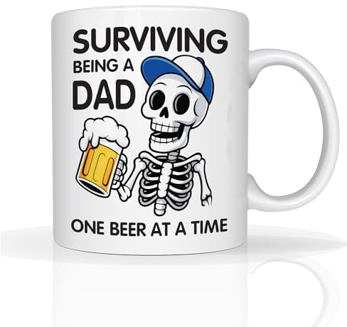 Star Online Personalised Gift for Dad Mug Fathers Day Custom Photo 11oz Ceramic Coffee Cup Best Dada Ever Daddy Birthday Presents Dishwasher Safe (Beer Dad)