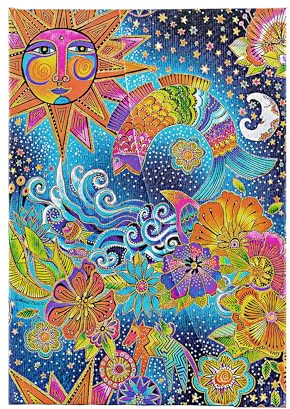 Paperblanks - Celestial Magic - Whimsical Creations - Midi - Unlined - Wrap - 120 Gsm