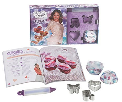 Les cupcakes de Violetta: Avec 50 caissettes en papier cuisson aux motifs Violetta, 3 emporte-pièce et 1 stylo à pâtisserie