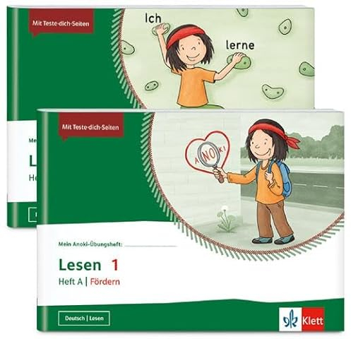 Paket Lesen 1. Fördern: 2 Hefte im Paket: Lesen A | Fördern| Lesen B | Fördern Klasse 1 (Mein Anoki-Übungsheft)