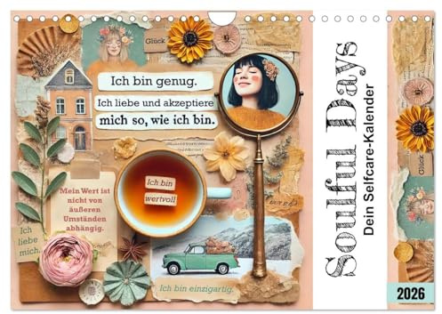 Soulful Days - Dein Selfcare-Kalender (Wandkalender 2026 DIN A4 quer), CALVENDO Monatskalender