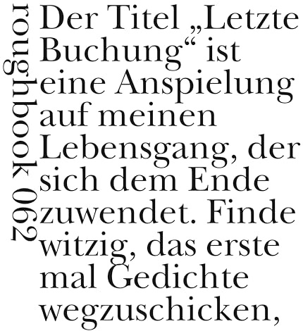 Die letzte Buchung (roughbooks)