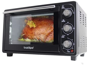 Bastilipo - Four de table 23 litres, 1500 W, minuterie, modèle Roma Black