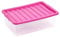 URBNLIVING 32 Liter Underbed Storage Box & Lid Pink x4