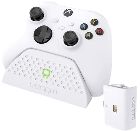 Venom Dock Di Ricarica con Batteria Ricaricabile - Bianco (Xbox Series X e S/ Xbox One) - Bundle