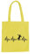 Herzschlag Handball Baumwolltasche - Ekg Handballer Handballspiel Sport Werfen Gelb