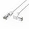 JUXINICE Cat6 Ethernet Cable 30 Feet White Right Angle Downward High Speed Network Patch Cable - Supports Up to 1Gbps Speed, Compatible with PCs, Servers, Routers, Switches, and More