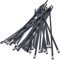Fascette Metalliche Nere 200 x 5,5mm, Fascette Acciaio Inox Autobloccanti Resistenti - Rivestimento in PVC, per Recinzioni, Avvolgimenti di Calore di Scarico, Tende Da Sole (30 Pezzi)