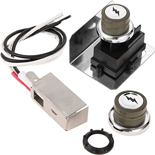 Hicello Kit d'allumage électronique à gaz de rechange pour Weber 91360 Spirit E-310, E-320 200, E-210, Spirit 300 et autres barbecues à gaz (2009-2012) avec panneau de commande latéral (2 sorties)