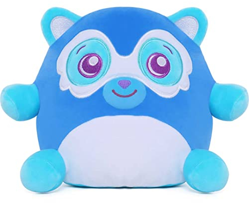Dream Beams - süßes, kuschelieges Plüschtier, Glow in The Dark, waschbar, ab 0 Jahre (18 cm, Roman (Waschbär))