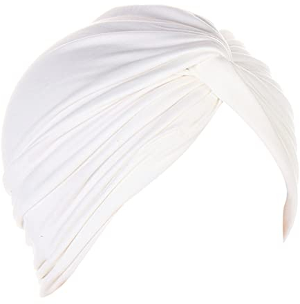 Zhiyao Damen Beanie Turban Baumwolle Kopfbedeckung Schlaf Mütze Multifunktional Kopftuch Indische Turban-Hüte Headwear Head Wraps muslimischen Schal für Haarverlust Alopezie Ausflug Urlaub Weiß 2023