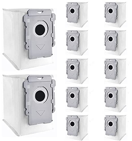 12 Packs Vacuum Bags for iRobot Roomba i3, i3+, i4, i4+, i6, i6+ i7, i7+, i7Plus, i8, i8+, j7, j7+, j8, j8+, s9, s9+, s9Plus, i and s Series Clean Base Automatic Dirt Disposal Bags