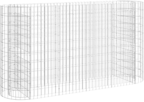 vidaXL Gabionen-Hochbeet Verzinktes Eisen 190x50x100 cm