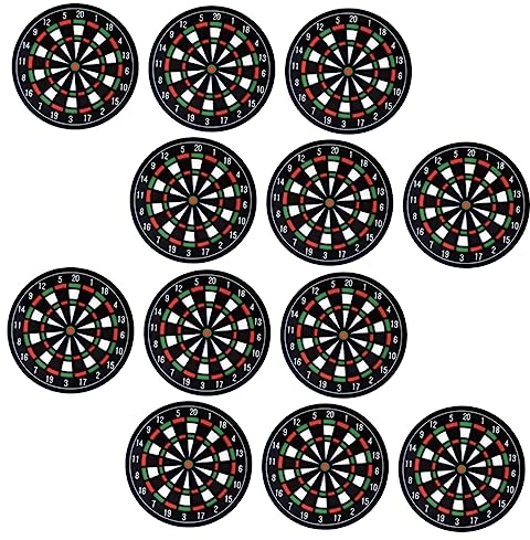 ORFOFE 12st Untersetzer Für Dartscheiben Dartscheiben-mattenhalter -partygeschenke Topflappen Aus Kunststoff Untersetzer Für Autotassen Runder Untersetzer Abs Bier Getränkehalter