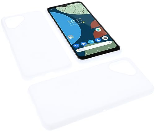 foto-kontor Hülle kompatibel mit Fairphone 4 Schutzhülle weiß Tasche Gummi TPU Handy Schutz Handytasche Handyhülle Smartphone Case Kantenschutz Eckenschutz