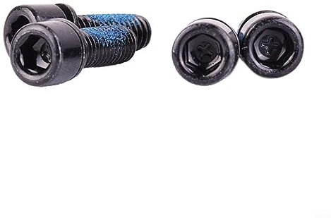 4 adaptadores de montaje de freno de disco de bicicleta M6 x 18 mm, color negro