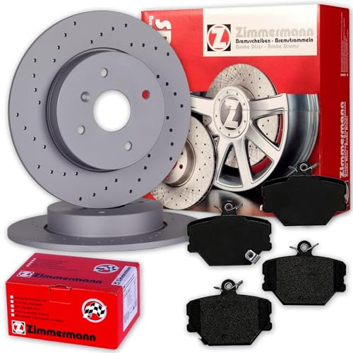 Zimmermann Sport Bremsscheiben + Beläge vorne passend für SMART 450 452 FORTWO