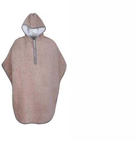 JMORCO Rollstuhldecke Rollstuhl-Umhang for ältere Menschen, verstaubarer universeller Rollstuhl-Schal mit Kapuze, Winter-Poncho, gefütterter Umhang, halbe Decke(Coffee)